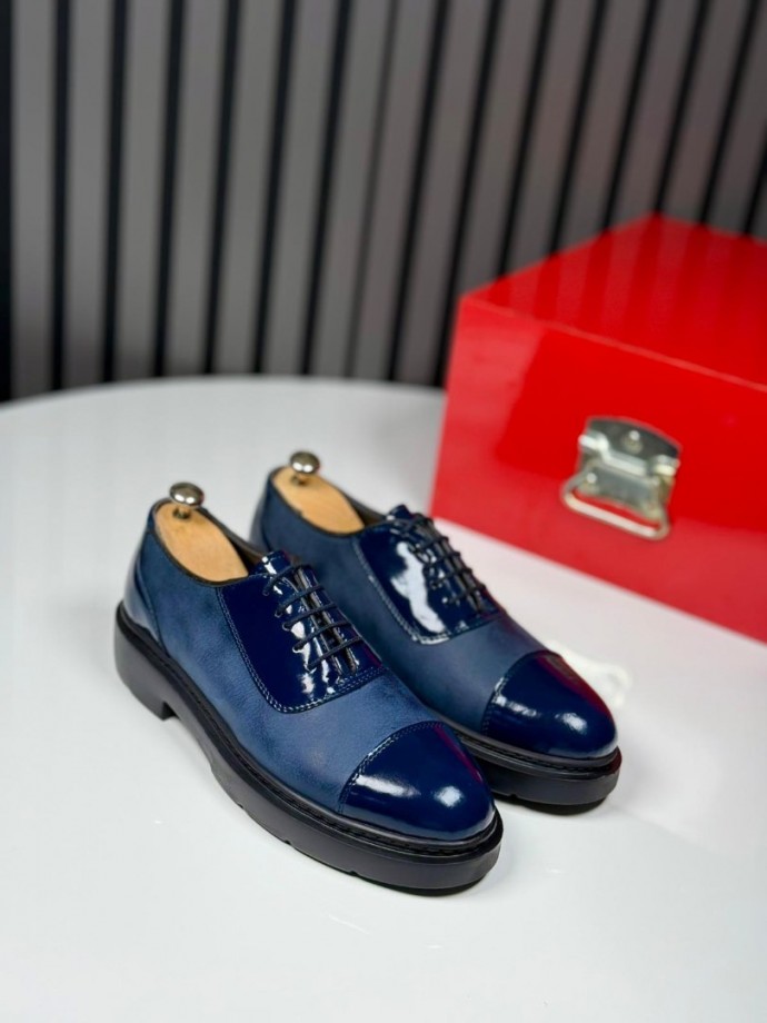 2025 YENİ SEZON PRD LACİVERT RUGANA MAT DERİ - LACİVERT RUGAN VE MAT DERİ