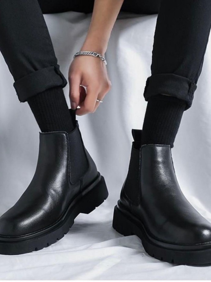 2025 YENİ SEZON NEW CHELSEA ZR SİYAH  MAT DERİ - SİYAH  MAT  DERİ