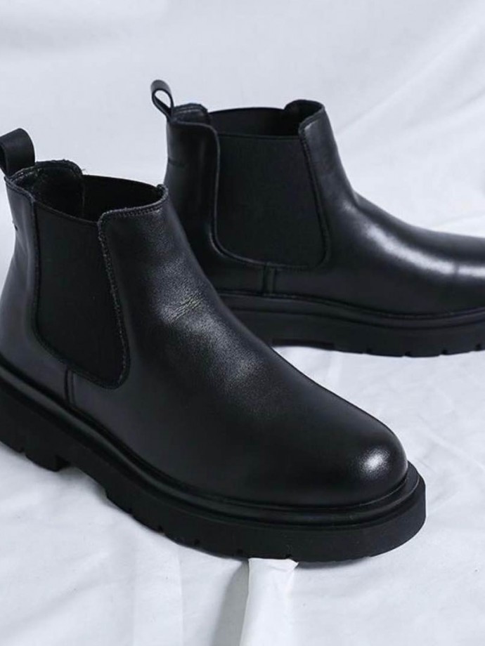 2025 YENİ SEZON NEW CHELSEA ZR SİYAH  MAT DERİ - SİYAH  MAT  DERİ