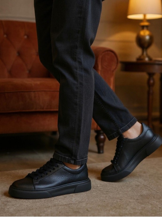 2025 YENİ SEZON PRD SİYAH PÜTÜR  DERİ - SİYAH PÜTÜR DERİ   