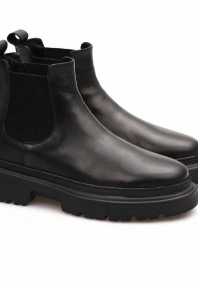 2025 YENİ SEZON NEW CHELSEA ZR SİYAH MAT DERİ -  SİYAH MAT DERİ   