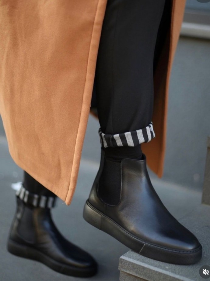 2025 YENİ SEZON NEW CHELSEA ZR SİYAH MAT DERİ -  SİYAH MAT DERİ   