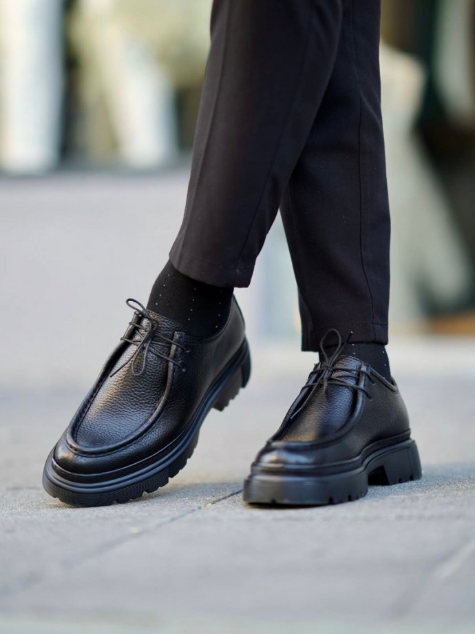 2025 YENİ SEZON EVA SİSLEY MODEL SİYAH PÜTÜR DERİ  - SİYAH PÜTÜR  DERİ   