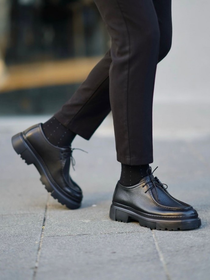 2025 YENİ SEZON EVA SİSLEY MODEL SİYAH PÜTÜR DERİ  - SİYAH PÜTÜR  DERİ   