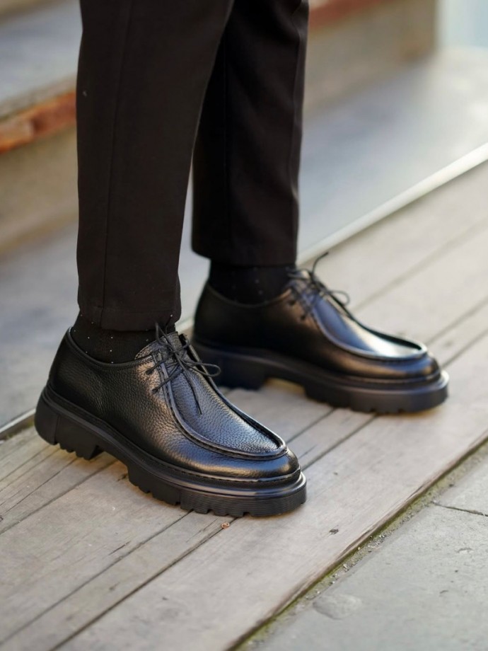 2025 YENİ SEZON EVA SİSLEY MODEL SİYAH PÜTÜR DERİ  - SİYAH PÜTÜR  DERİ   