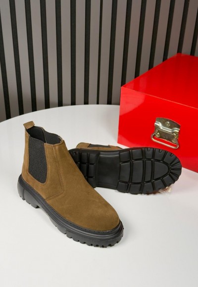 2025 YENİ SEZON EVA PRD MODEL HAKİ YEŞİL SÜET BOT -  HAKİ YEŞİL SÜET BOT