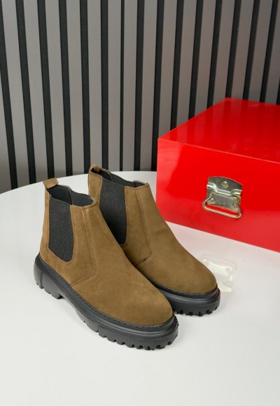 2025 YENİ SEZON EVA PRD MODEL HAKİ YEŞİL SÜET BOT -  HAKİ YEŞİL SÜET BOT