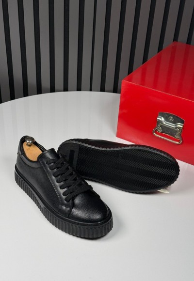 2025 YENİ SEZON EVA PRD MODEL SİYAH PÜTÜR DERİ - SİYAH PÜTÜR DERİ