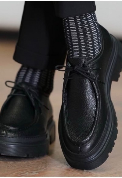 2025 YENİ SEZON EVA ZRA  MODEL SİYAH PÜTÜR DERİ - SİYAH PÜTÜR DERİ 