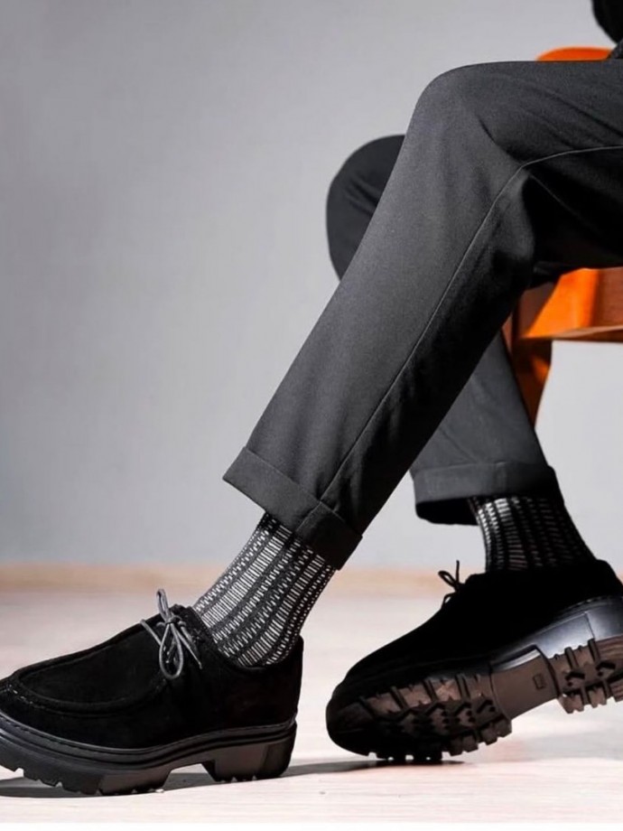 2025 YENİ SEZON EVA ZRA  MODEL SİYAH SÜET DERİ - SİYAH SÜET DERİ 