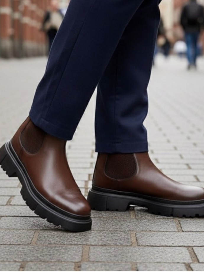 2025 YENİ SEZON EVA ZRA  MODEL KAHVE DERİ BOT -  KAHVE DERİ BOT 