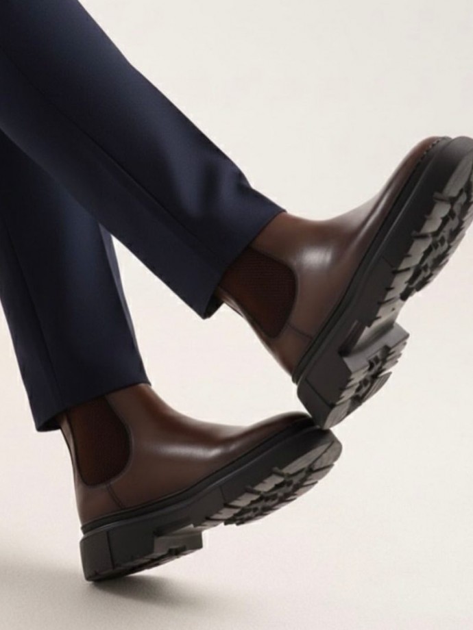 2025 YENİ SEZON EVA ZRA  MODEL KAHVE DERİ BOT -  KAHVE DERİ BOT 