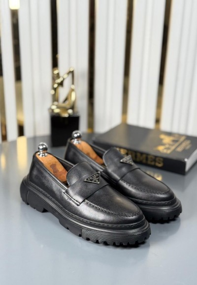 YENİ SEZON CASUAL PRD MODEL - SİYAH MAT DERİ