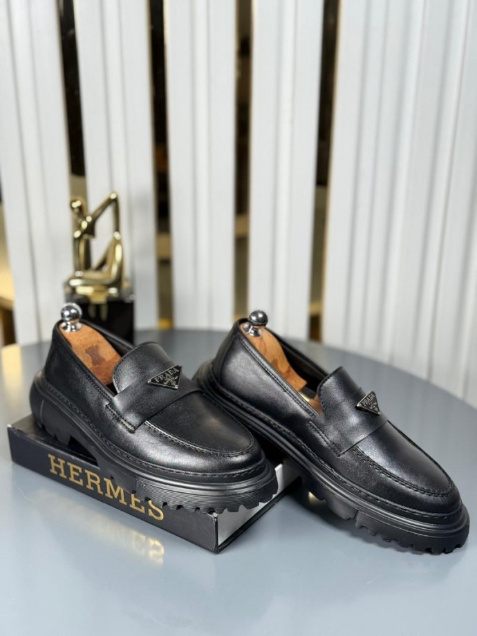 YENİ SEZON CASUAL PRD MODEL - SİYAH MAT DERİ