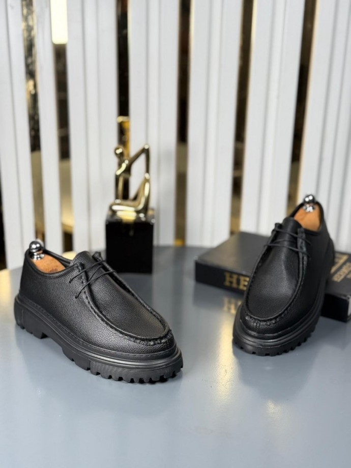  YENİ SEZON CASUAL ZRA MODEL - SİYAH PÜTÜR DERİ