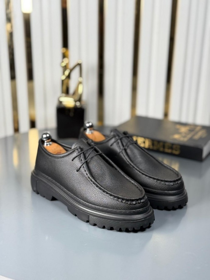  YENİ SEZON CASUAL ZRA MODEL - SİYAH PÜTÜR DERİ