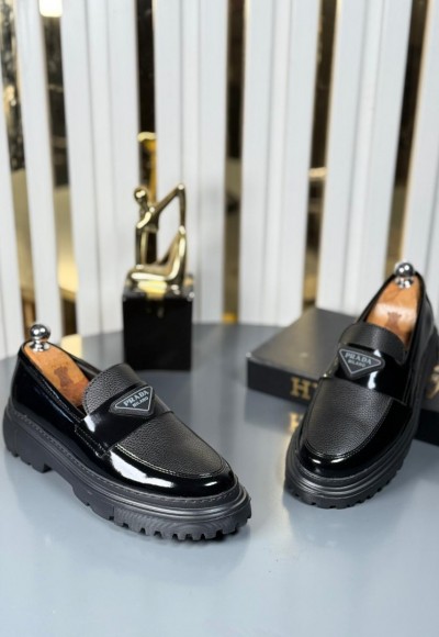  YENİ SEZON CASUAL PRD MODEL - SİYAH RUGAN VE ÜSTÜ DERİ