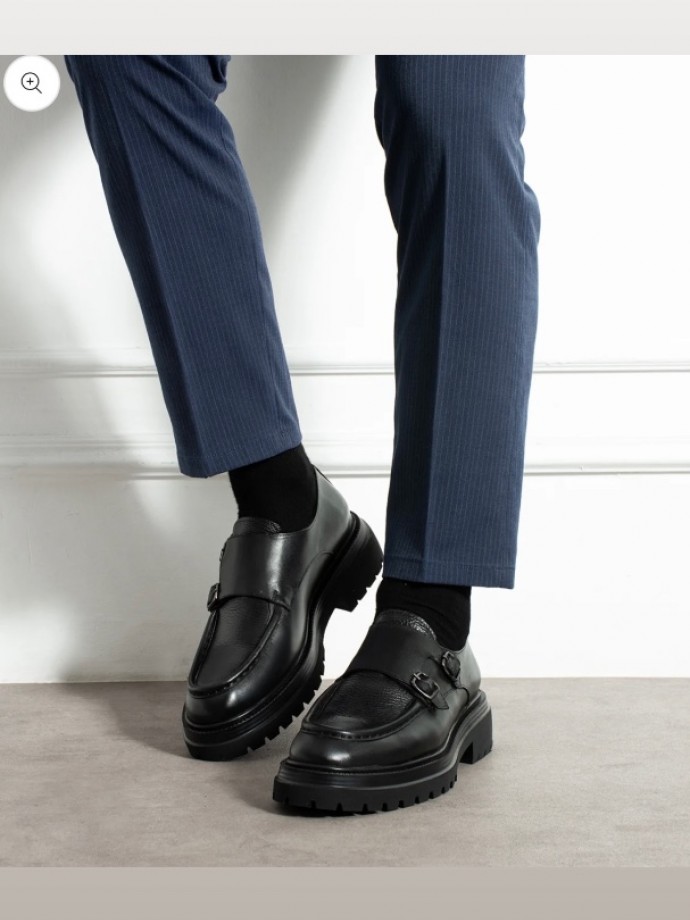 YENI SEZON SIYAH PRD TOKALI PÜTÜR DERİ CASUAL  MODEL