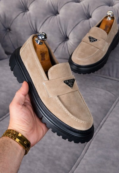 YENİ SEZON PRD TOKALI KUM BEJİ SÜET CASUAL  MODELİ