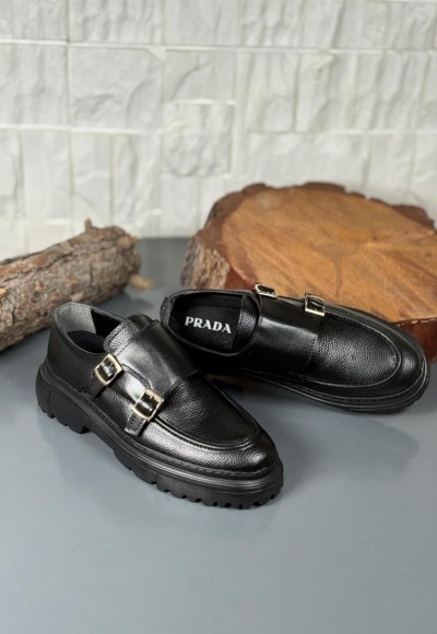 2026 YENİ SEZON Ç.TOKA P.R.D  MODEL  SİYAH ŞRINQAL  DERİ 