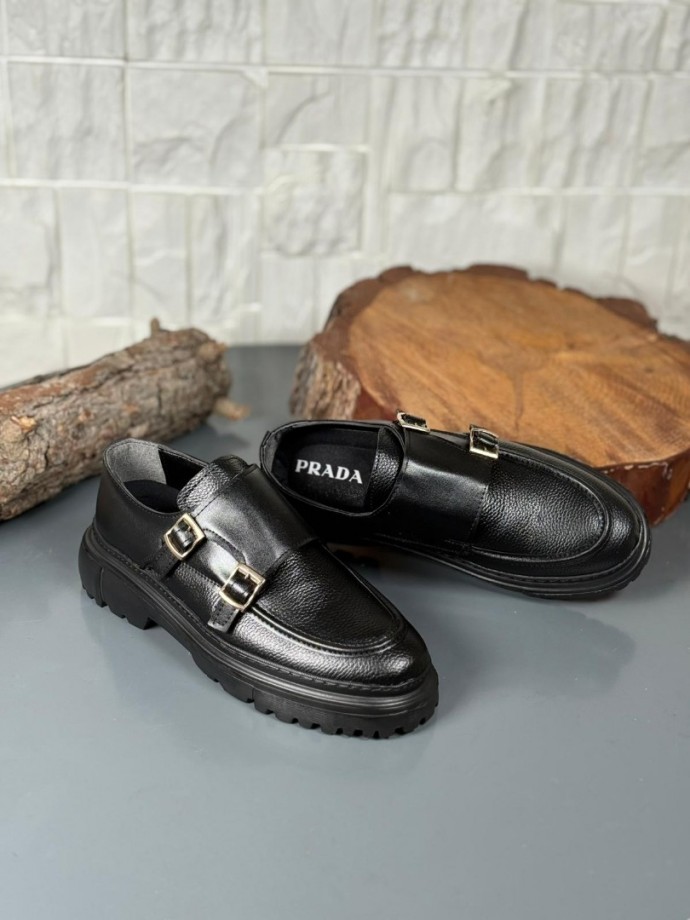 2026 YENİ SEZON Ç.TOKA P.R.D  MODEL  SİYAH ŞRINQAL  DERİ 