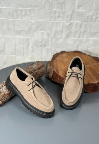 YENİ SEZON  İTHAL ZRA   MODEL KUM BEJ SÜET NUBUK