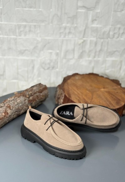 YENİ SEZON  İTHAL ZRA   MODEL KUM BEJ SÜET NUBUK