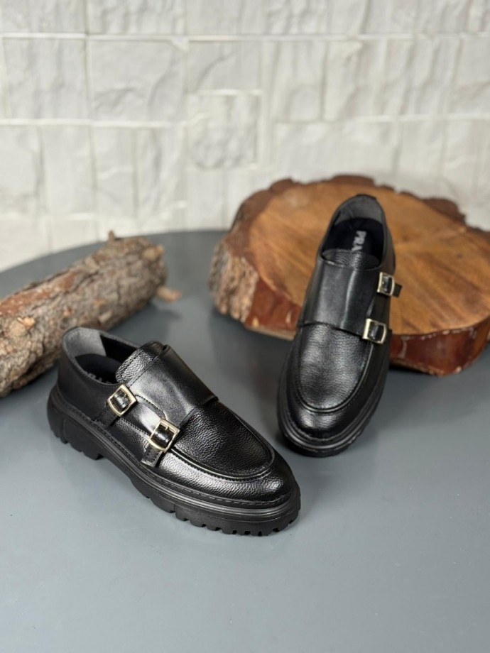 2026 YENİ SEZON Ç.TOKA P.R.D  MODEL  SİYAH ŞRINQAL  DERİ 