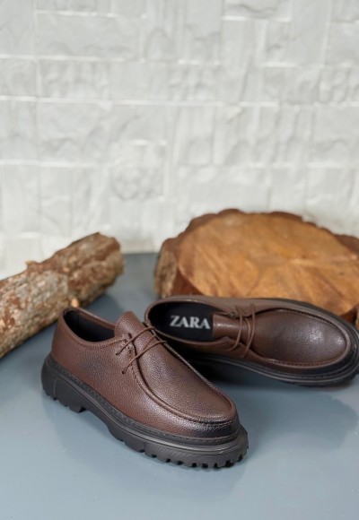 YENİ SEZON ZRR KAHVE DERİ BAĞLI CASUAL