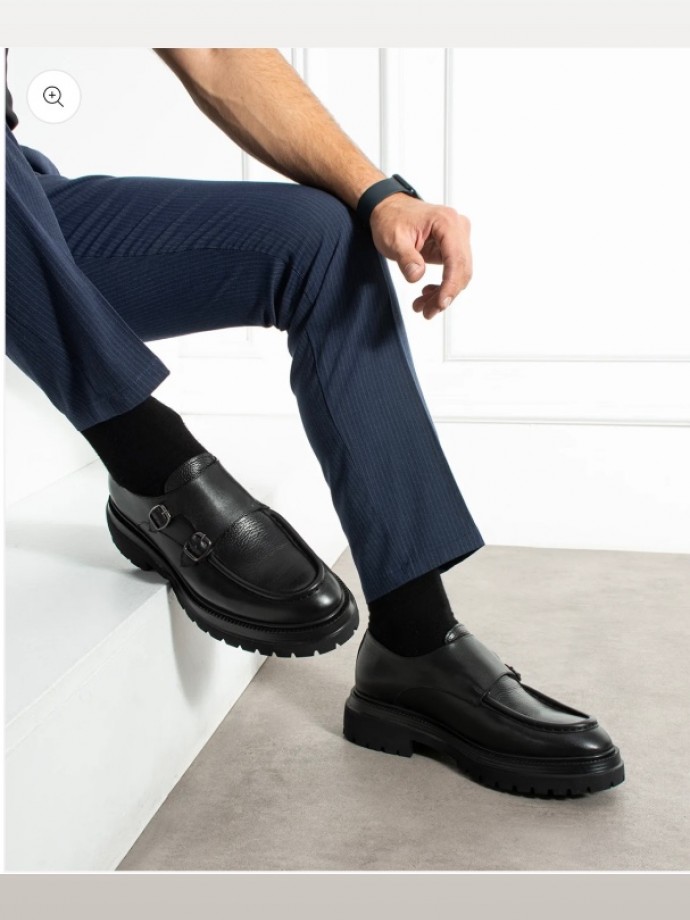 YENI SEZON SIYAH PRD TOKALI PÜTÜR DERİ CASUAL  MODEL