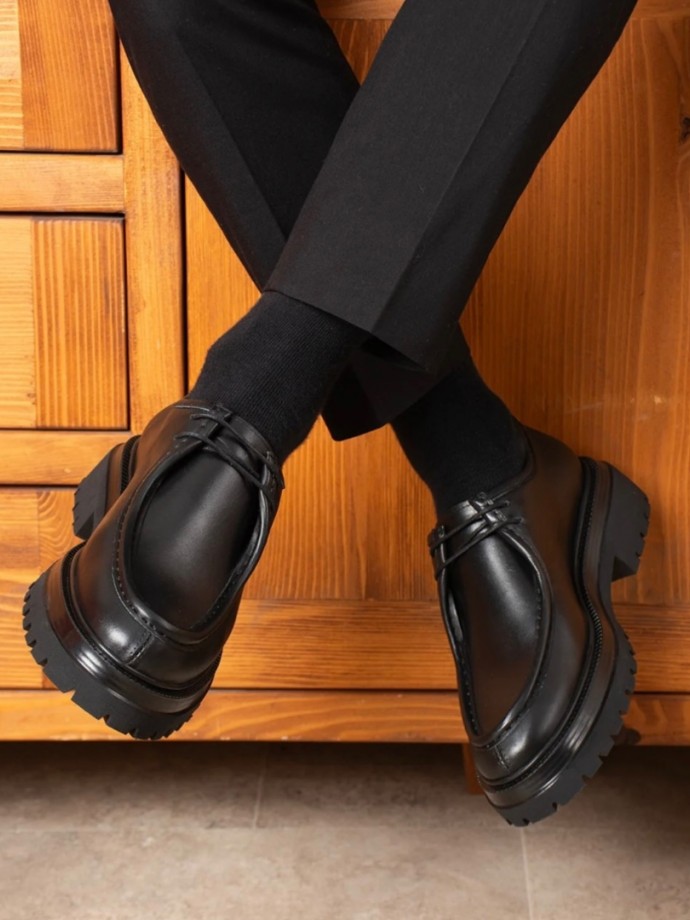 YENİ SEZON ZR SİYAH  DERİ  CASUAL EVA MODEL