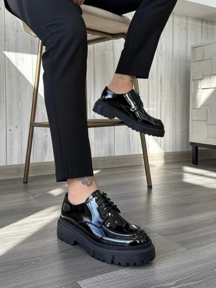 YENI SEZON ZR SİYAH RUGAN DERİ  BAĞCIKLI MODEL