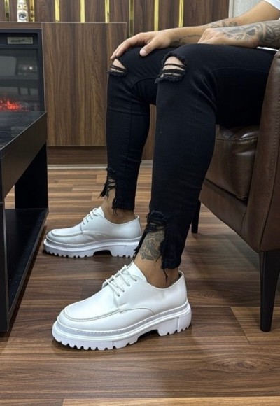 YENİ SEZON ZR BEYAZ DERİ BAĞCIKLI EVA MODEL